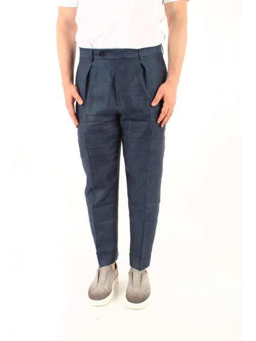 Berwich CHIAIA pantalone da uomo navy