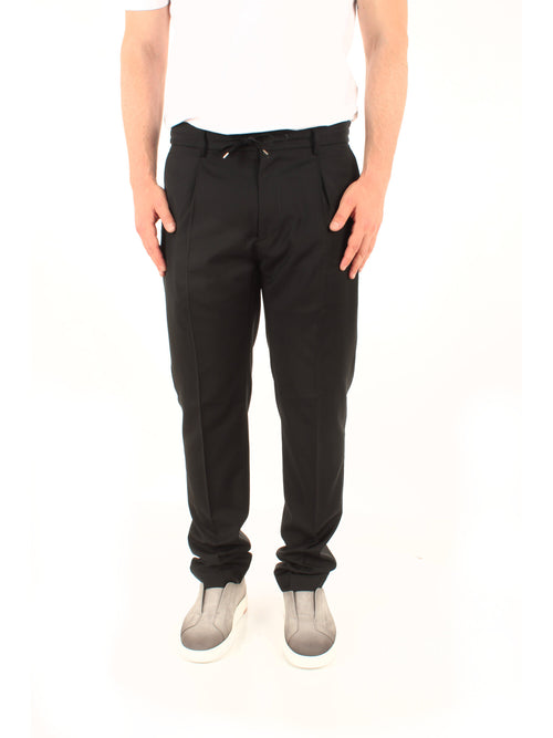 Berwich SPIAGGIA pantalone da uomo black