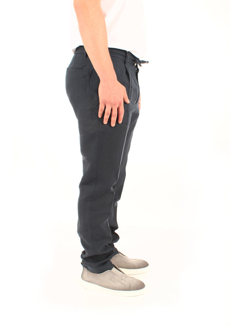 Berwich CHIAIA pantalone da uomo navy