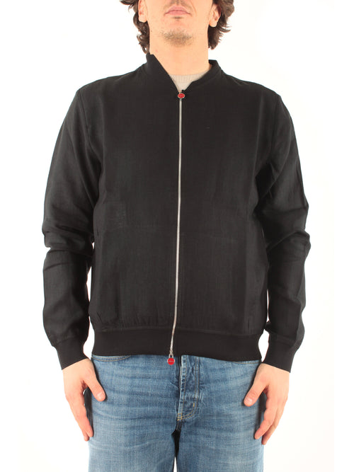 Kiton Giacca bomber da uomo nero