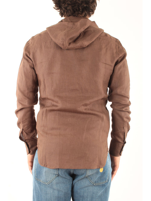 Kiton Camicia Casual da uomo marrone