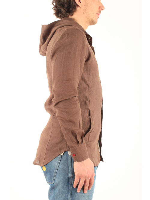Kiton Camicia Casual da uomo marrone