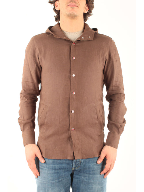 Kiton Camicia Casual da uomo marrone