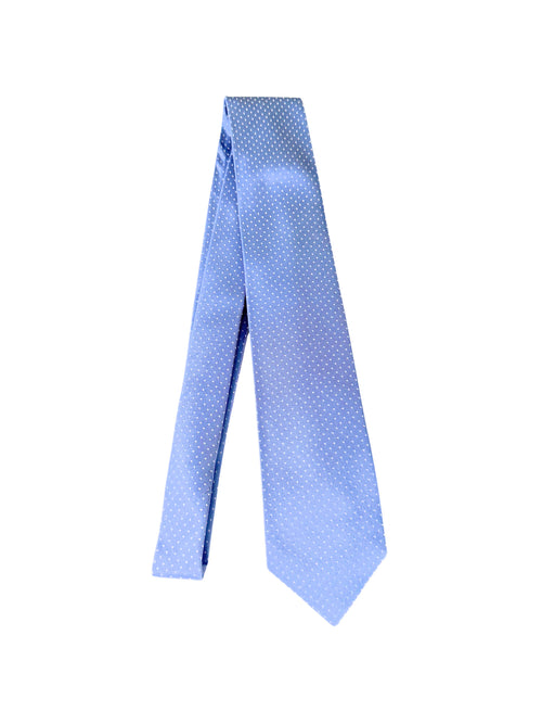 Barba cravatta 7 pieghe da uomo azzurro