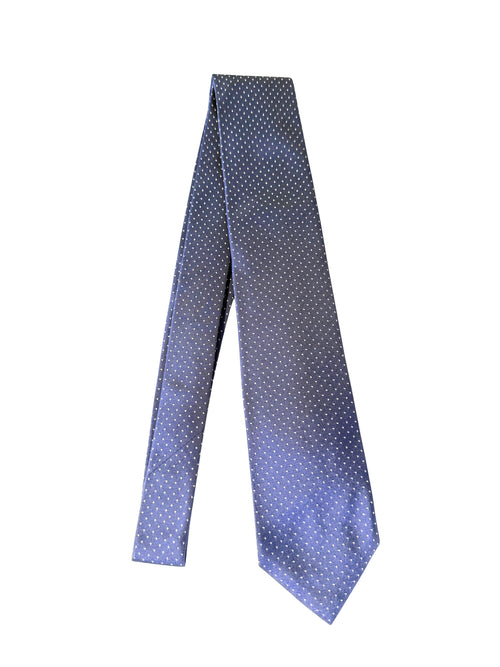 Barba cravatta 7 pieghe da uomo azzurro