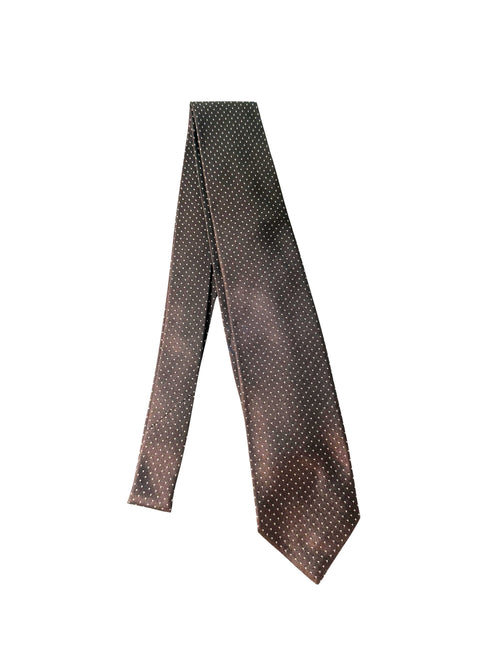 Barba cravatta 7 pieghe da uomo marrone