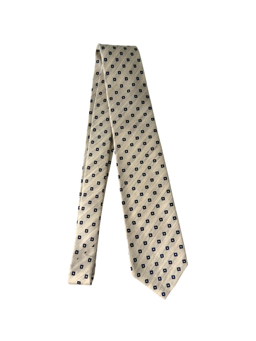 Barba cravatta 7 pieghe da uomo beige