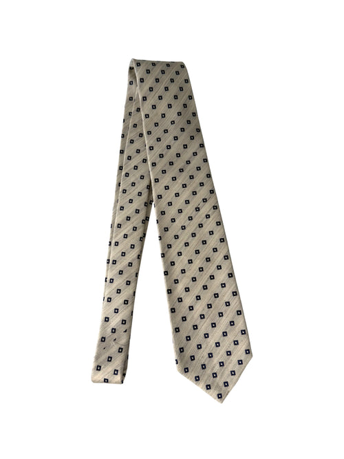 Barba cravatta 7 pieghe da uomo grigio