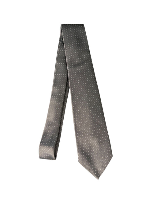 Barba cravatta 7 pieghe da uomo grigio