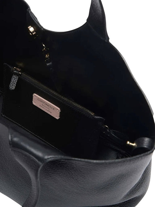 Coccinelle c-easy large borsa da donna in pelle noir