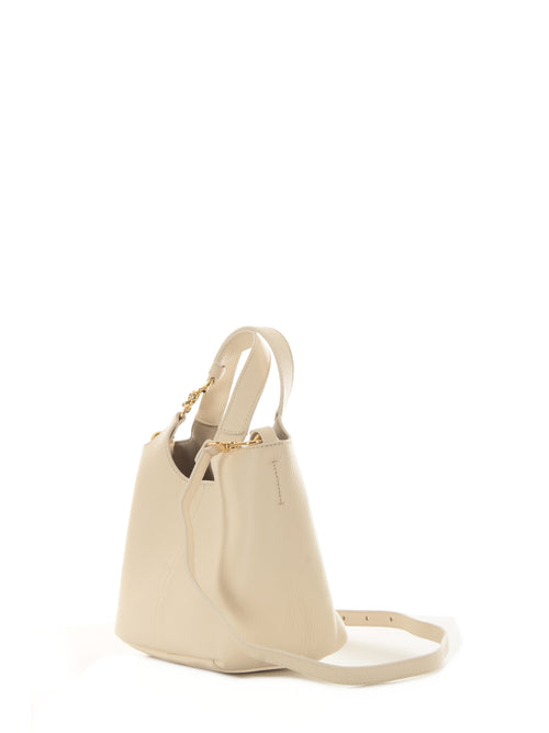 Coccinelle c-easy small borsa in pelle pearl