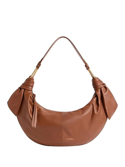 Coccinelle furoshiki large borsa da donna cognac