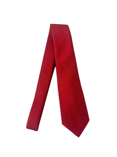 Kiton cravatta 7 pieghe in seta stampata da uomo bordeaux