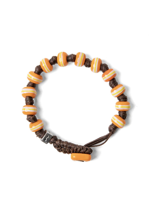 Aua bracciale vetro arancione/marrone unisex, PISCINAS