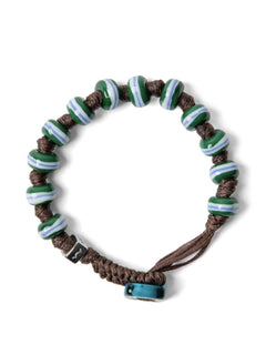 Aua bracciale vetro MARRONE/VERDE unisex, SELINUNTE