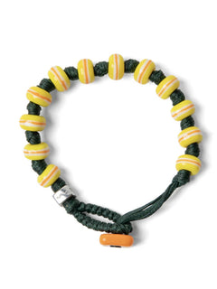 Aua bracciale vetro VERDONE/GIALLO unisex, VASTO