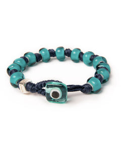 Aua bracciale vetro turchese/blu unisex,PORTO AZZURRO