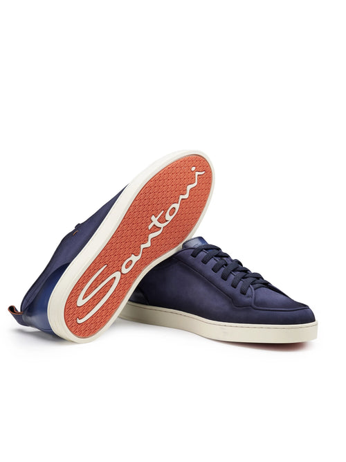 Santoni Sneaker Off-duty in nabuk da uomo blu