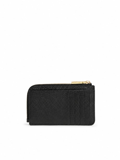 Coccinelle portacarte in pelle da donna noir