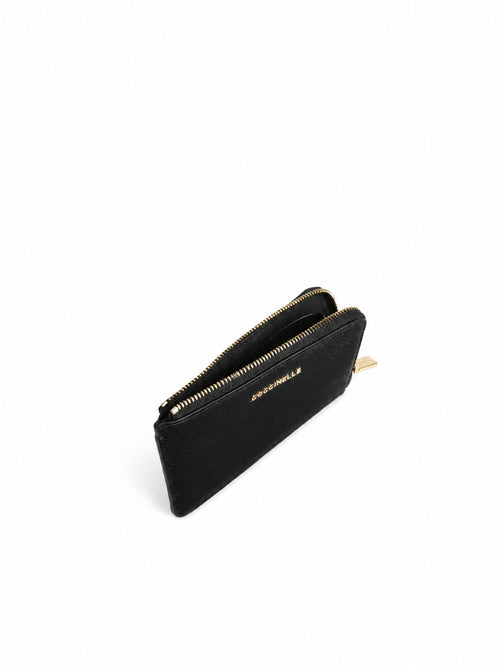 Coccinelle portacarte in pelle da donna noir