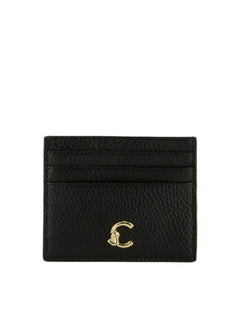Coccinelle portacarte C-me in pelle da donna nero