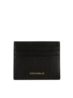 Coccinelle portacarte C-me in pelle da donna nero
