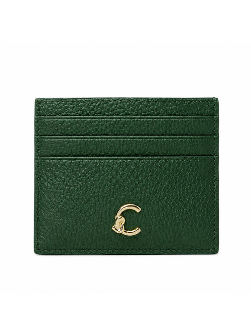 Coccinelle portacarte C-me in pelle da donna garden green