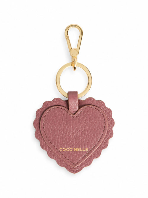 Coccinelle Leather lace portachiavi da donna in pelle rosa
