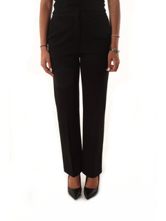 Twinset pantalone gamba dritta da donna nero