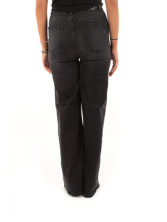 Twinset jeans flare da donna nero