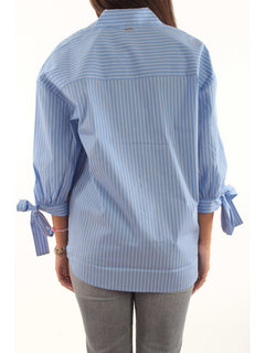 Twinset camicia in cotone a righe da donna bastonetto