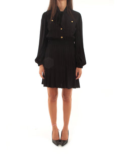 Twinset Abito corto con gonna in maglia da donna nero