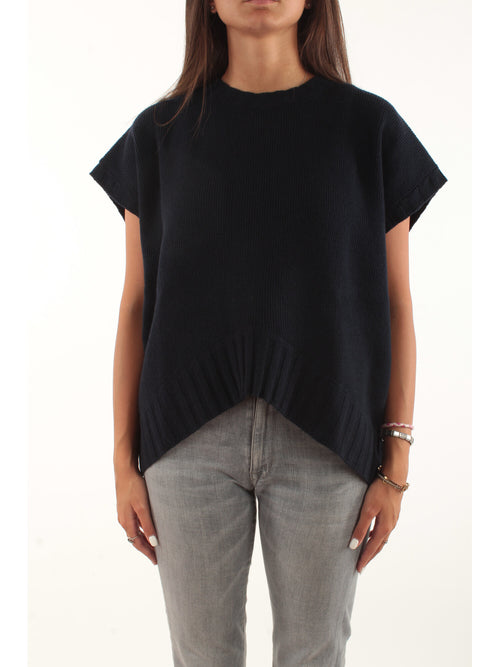 Twinset maglia in misto lana e cashmere da donna navy