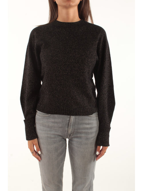 Twinset maglia in lurex da donna nero