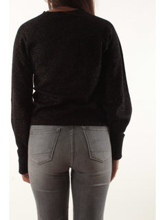 Twinset maglia in lurex da donna nero