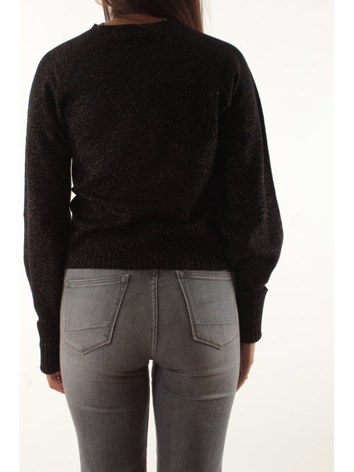 Twinset maglia in lurex da donna nero