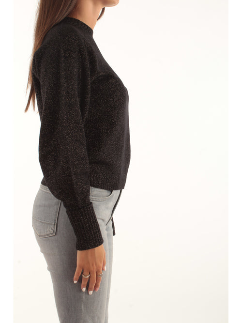 Twinset maglia in lurex da donna nero