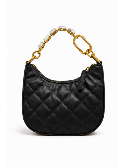 Twinset mini hobo bag con manico gioiello da donna nero
