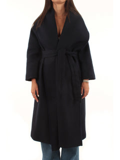 Twinset cappotto lungo da donna classic blue