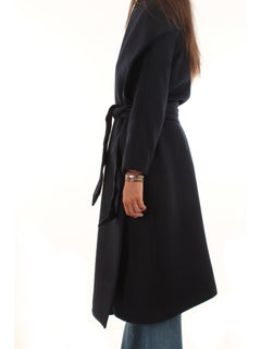 Twinset cappotto lungo da donna classic blue