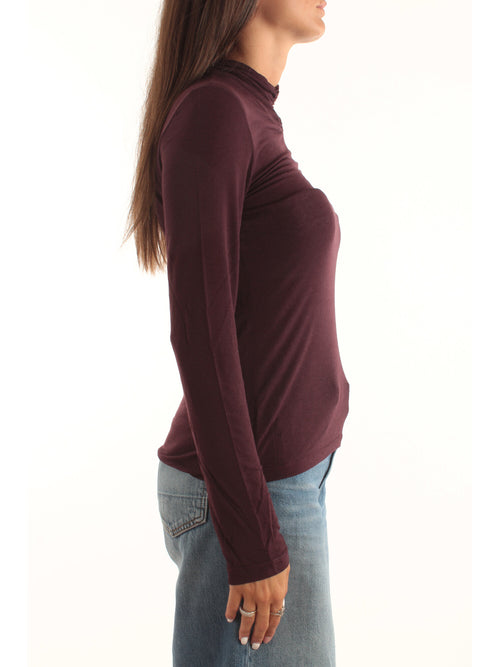 Twinset Top lupetto con drappeggio da donna winetasting