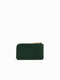 Coccinelle portacarte/monete metallic da donna garden green in pelle