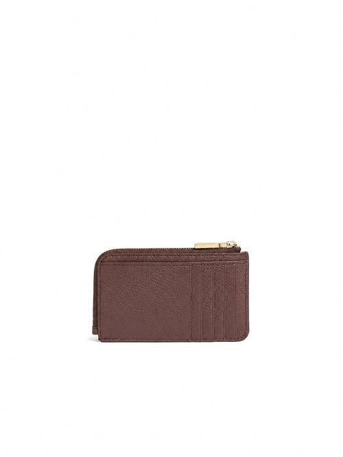 Coccinelle portacarte/monete metallic da donna berry in pelle