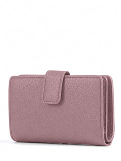 Coccinelle metallic soft portafoglio in pelle con grana da donna winter rose
