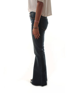 Circus Hotel jeans flare da donna stone wash