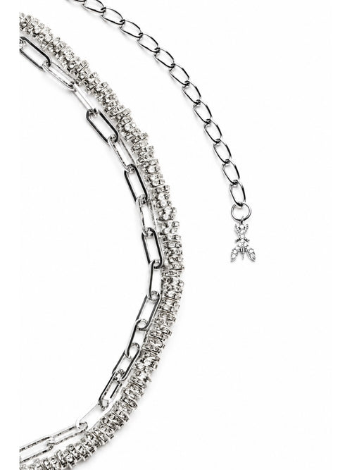 Patrizia Pepe cintura a catena Daimond cut da donna crystal strass