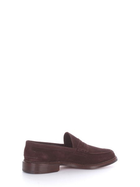 Tricker's Adam mocassino in pelle scamosciata da uomo coffee