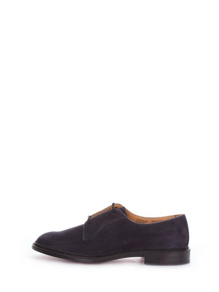 Tricker's Robert scarpa derby stringata casual da uomo blu, Robert