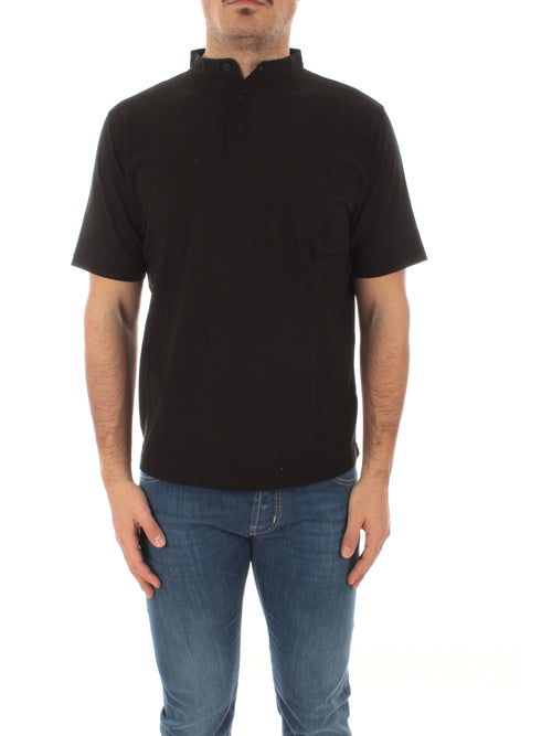 Kired WELBAM polo collo coreana da uomo nero