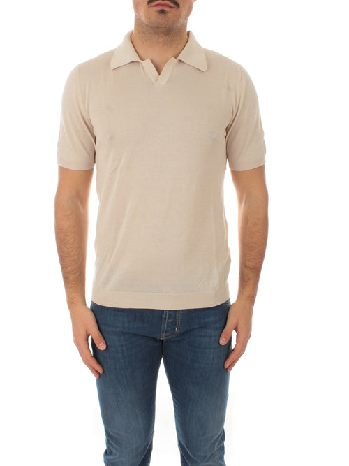 Irish Crone polo classica da uomo alba